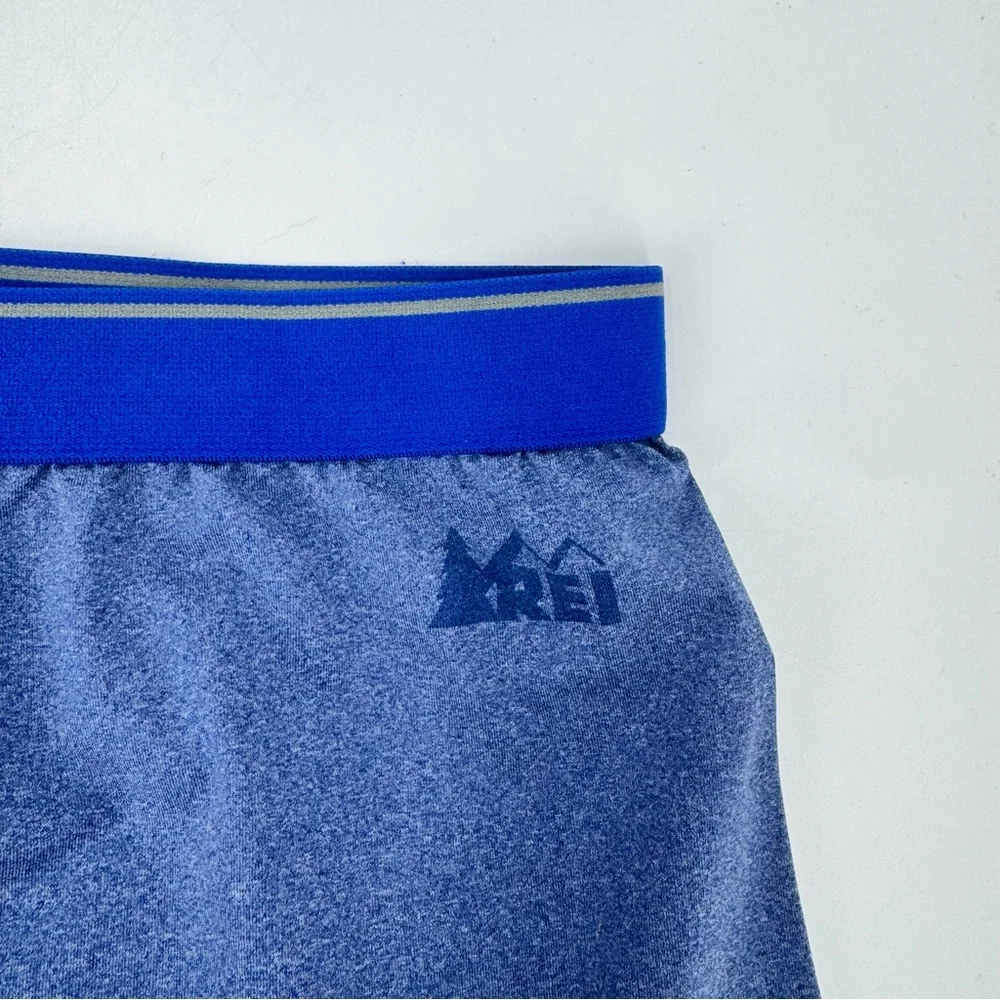 REI‎ Heather Blue Boxers with Elastic Waistband